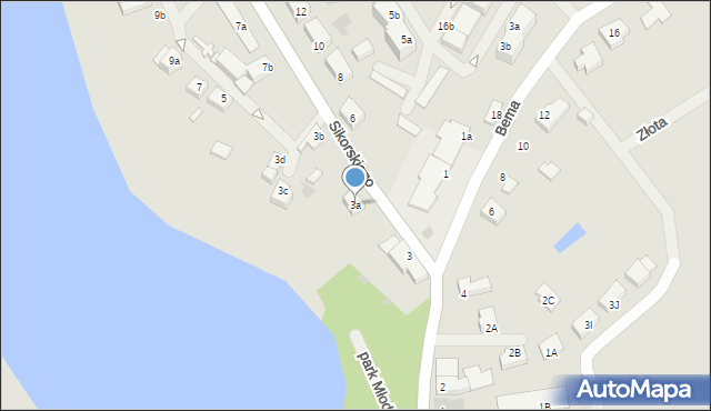 Lipiany, Sikorskiego Władysława, gen., 3a, mapa Lipiany