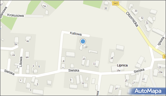 Lipnica, Sielska, 12, mapa Lipnica