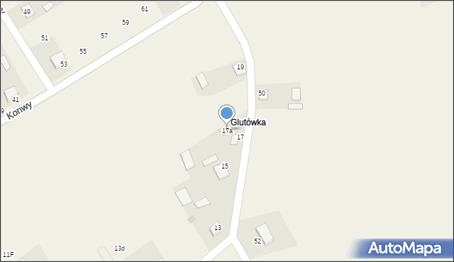 Lipniki, Sierbińskiego E., ks. kan., 17a, mapa Lipniki