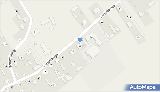 Lipniki, Sierbińskiego E., ks. kan., 28, mapa Lipniki
