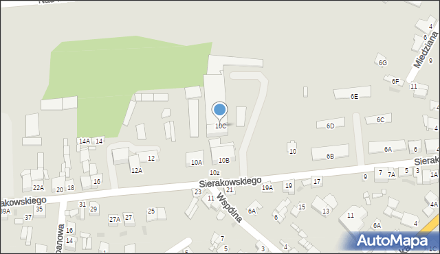 Lipno, Sierakowskiego, 10C, mapa Lipno