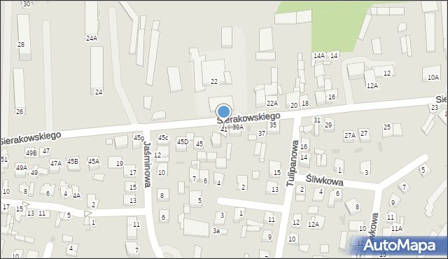 Lipno, Sierakowskiego, 41, mapa Lipno