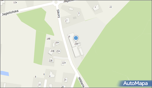 Liszyno, Sikory Wawrzyńca, 19A, mapa Liszyno