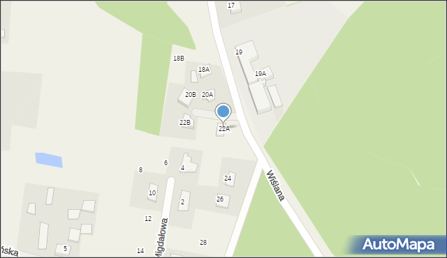 Liszyno, Sikory Wawrzyńca, 22A, mapa Liszyno