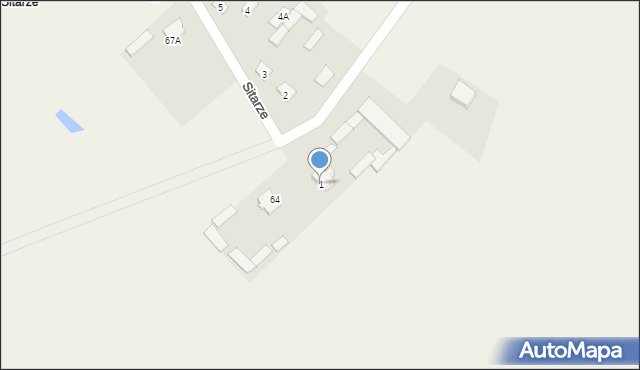 Liw, Sitarze, 1, mapa Liw