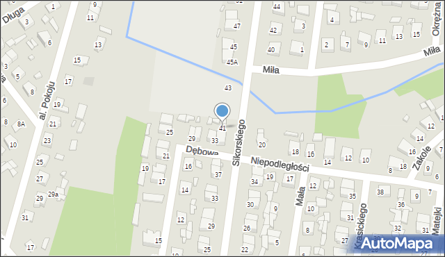 Łochów, Sikorskiego Władysława, gen., 41, mapa Łochów