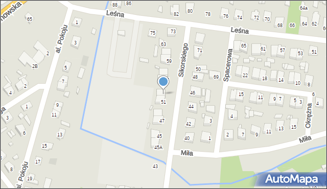 Łochów, Sikorskiego Władysława, gen., 53, mapa Łochów
