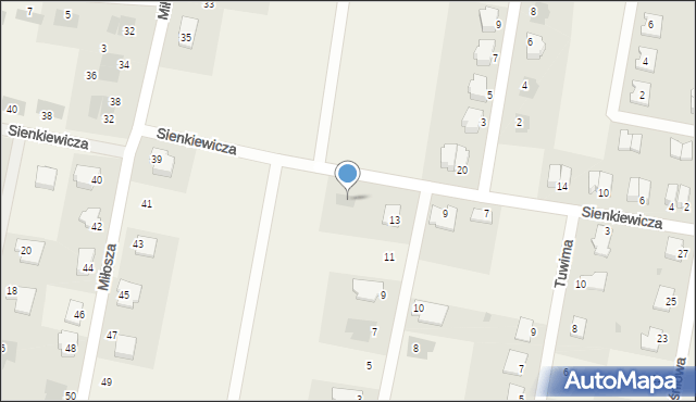 Łochowo, Sienkiewicza Henryka, 11, mapa Łochowo