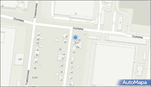 Łódź, Sierpowa, 27, mapa Łodzi