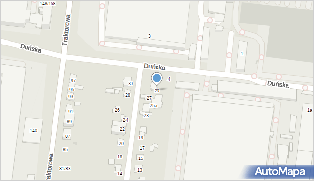 Łódź, Sierpowa, 29, mapa Łodzi