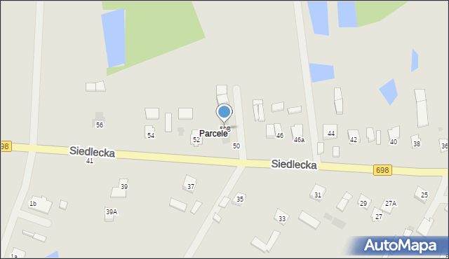 Łosice, Siedlecka, 50B, mapa Łosice