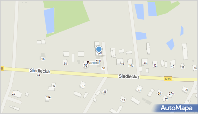 Łosice, Siedlecka, 50C, mapa Łosice