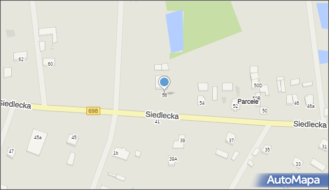 Łosice, Siedlecka, 56, mapa Łosice