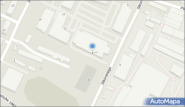 Łowicz, Sikorskiego Władysława, gen., 6, mapa Łowicza