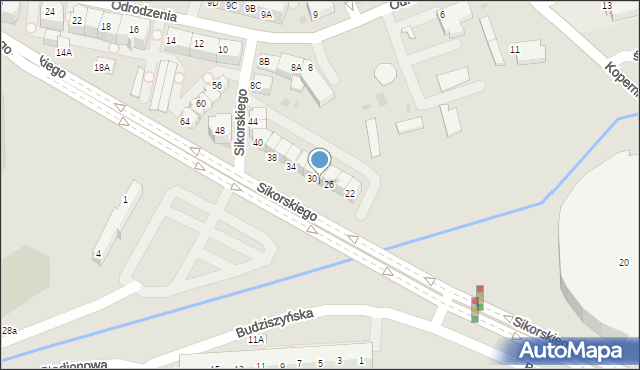 Lubin, Sikorskiego Władysława, gen., 28, mapa Lubin