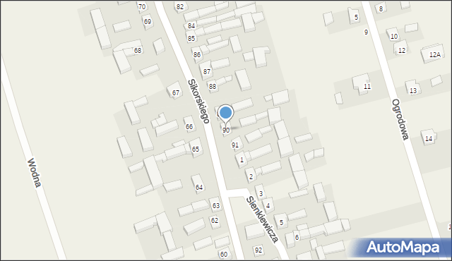 Łubnice, Sikorskiego Władysława, gen., 90, mapa Łubnice