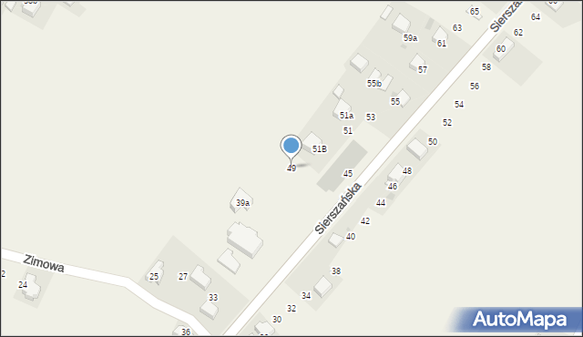 Luszowice, Sierszańska, 49, mapa Luszowice