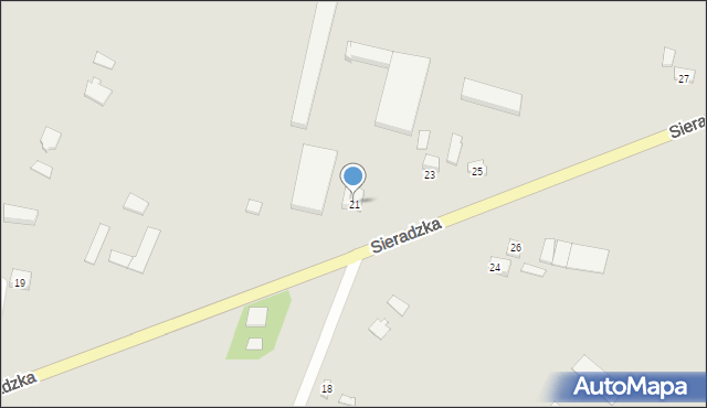Lututów, Sieradzka, 21, mapa Lututów