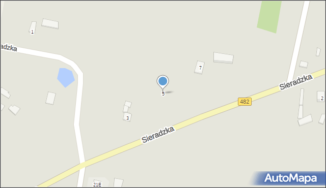 Lututów, Sieradzka, 5, mapa Lututów