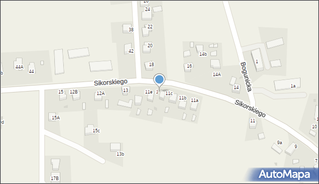 Lyski, Sikorskiego Władysława, gen., 11d, mapa Lyski