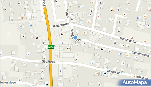 Majdan Królewski, Sienkiewicza Henryka, 1, mapa Majdan Królewski