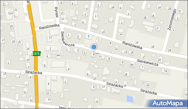 Majdan Królewski, Sienkiewicza Henryka, 4, mapa Majdan Królewski