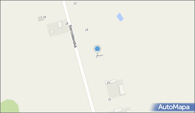 Mąkoszyn, Sierosławska, 17, mapa Mąkoszyn