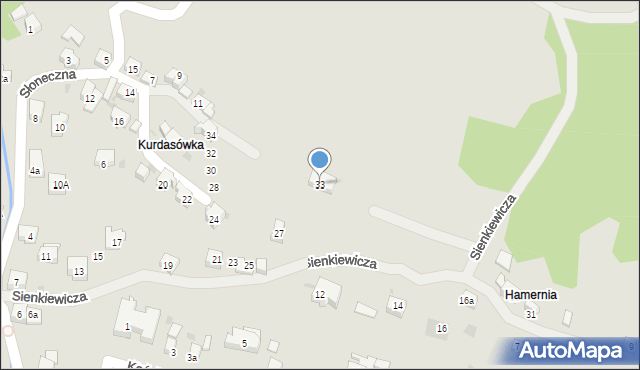 Maków Podhalański, Sienkiewicza Henryka, 33, mapa Maków Podhalański