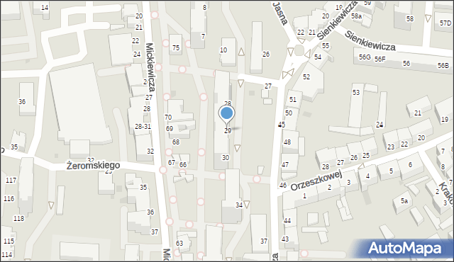 Malbork, Sienkiewicza Henryka, 29, mapa Malborka