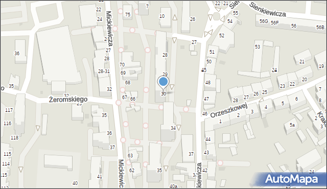 Malbork, Sienkiewicza Henryka, 30, mapa Malborka