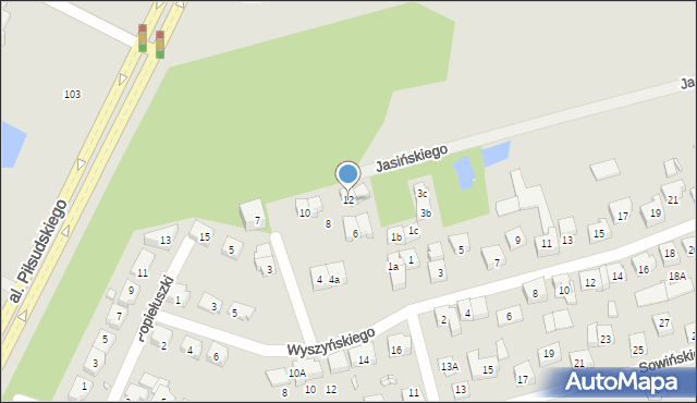 Marki, Sikorskiego Władysława, gen., 12, mapa Marki