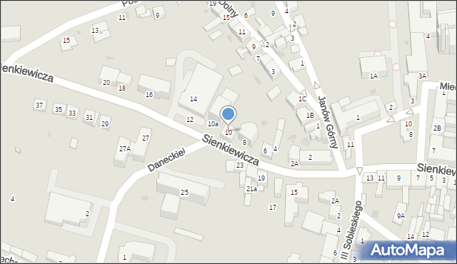 Miechów, Sienkiewicza Henryka, 10, mapa Miechów