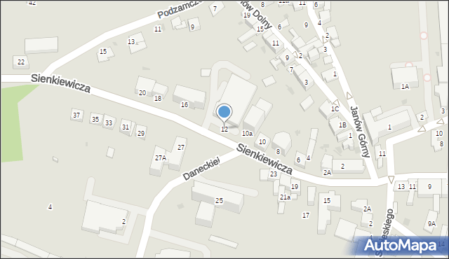 Miechów, Sienkiewicza Henryka, 12, mapa Miechów