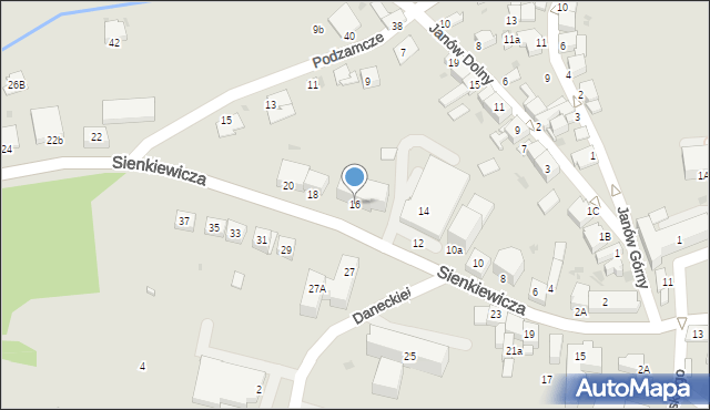 Miechów, Sienkiewicza Henryka, 16, mapa Miechów