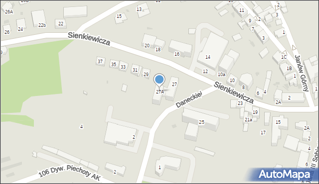Miechów, Sienkiewicza Henryka, 27A, mapa Miechów