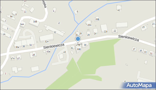 Miechów, Sienkiewicza Henryka, 27B, mapa Miechów