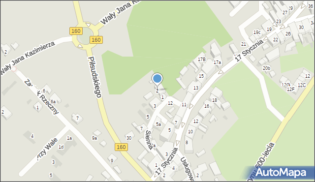 Międzychód, Sienna, 2, mapa Międzychód