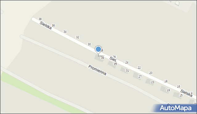 Mielec, Sielska, 41, mapa Mielca