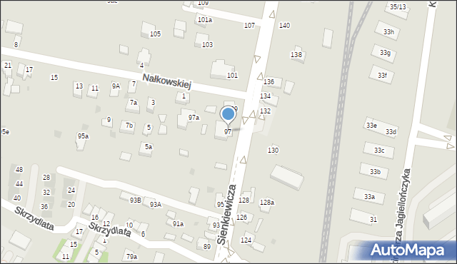 Mielec, Sienkiewicza Henryka, 97, mapa Mielca