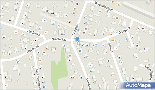 Mińsk Mazowiecki, Siedlecka, 11B, mapa Mińsk Mazowiecki