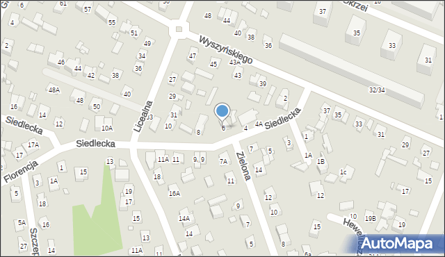 Mińsk Mazowiecki, Siedlecka, 6, mapa Mińsk Mazowiecki