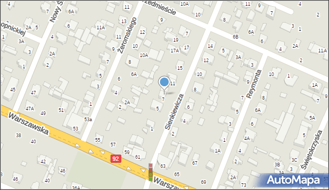 Mińsk Mazowiecki, Sienkiewicza Henryka, 9, mapa Mińsk Mazowiecki