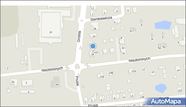 Mogilno, Sienkiewicza Henryka, 2A, mapa Mogilno