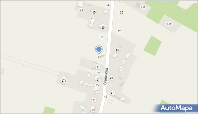 Mogowo, Siennicka, 33, mapa Mogowo