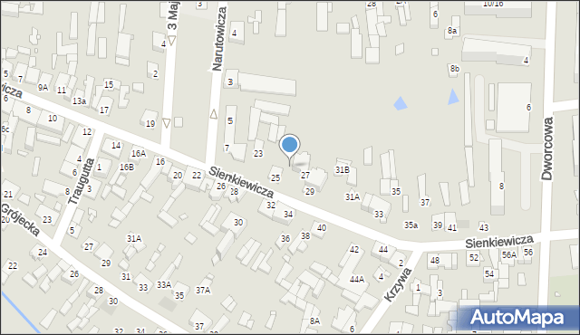 Mszczonów, Sienkiewicza Henryka, 21, mapa Mszczonów