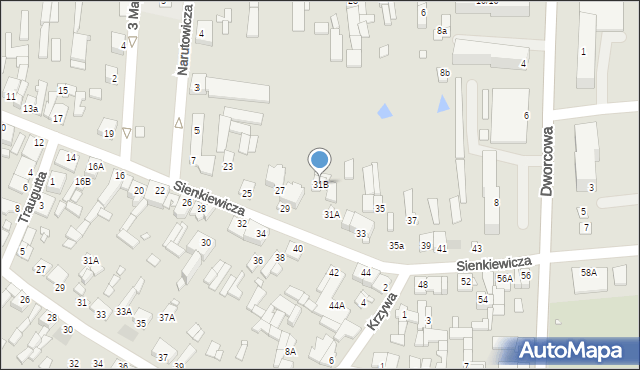 Mszczonów, Sienkiewicza Henryka, 31B, mapa Mszczonów