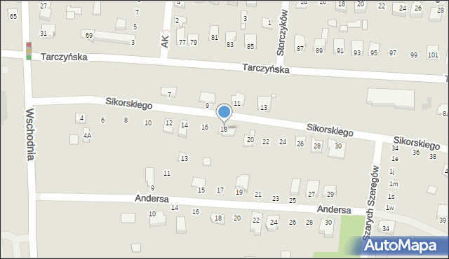 Mszczonów, Sikorskiego Władysława, gen., 18, mapa Mszczonów