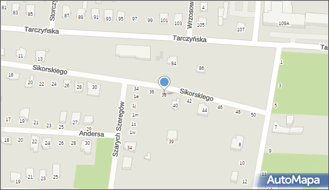 Mszczonów, Sikorskiego Władysława, gen., 38, mapa Mszczonów
