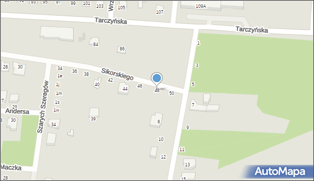 Mszczonów, Sikorskiego Władysława, gen., 48, mapa Mszczonów