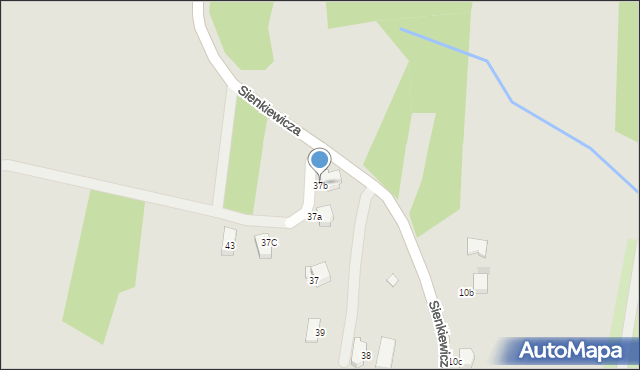 Myślenice, Sienkiewicza Henryka, 37b, mapa Myślenice